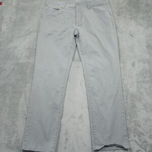 Rhone Jeans Mens 35x30 Gray Straight Pockets Preppy Casual Stretch
